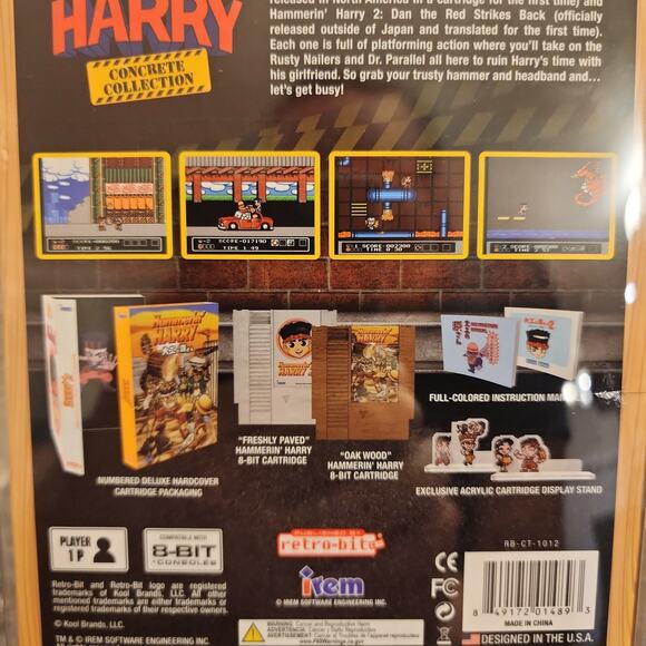 Game - Hammerin' Harry: Concrete Collection (NEW) - NES - Retro-bit - Picture 5 of 6